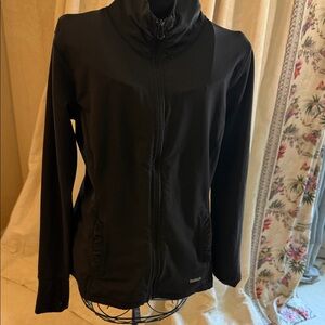 Reebok Black Women's Lightweight Full-Zip Bomber Jacket. Look at the back!